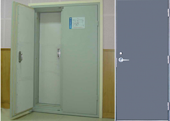 Steel insulated door