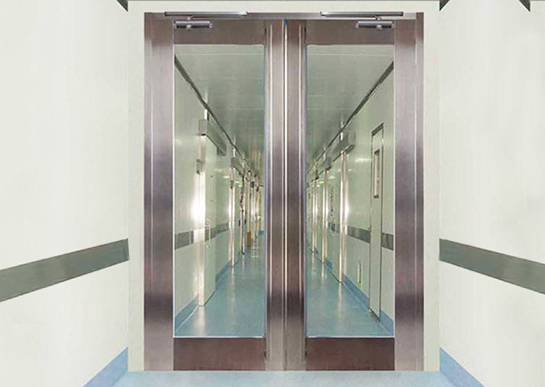 Glass insulation fire door